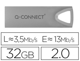 Memoria Q-Connect USB 2.0 Flash Premium 32 GB